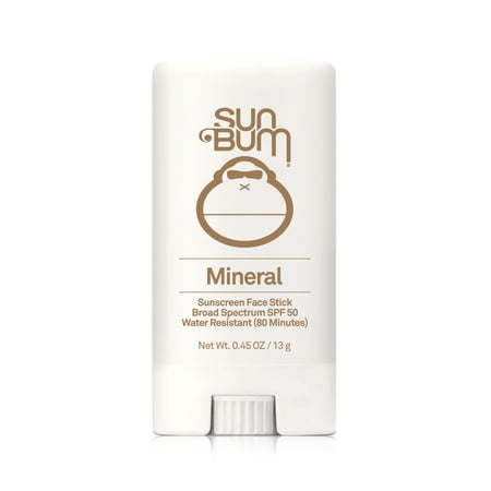 Sun Bum Sunscreen Mineral Face Stick SPF 50 Natural Protection, 0.45oz/13g