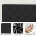 thumbnail image 4 of 4 EVER WINNER Full Bed Frame, Full Upholstered Platform Bed with Button Tufted Headboard, Black, 4 of 7