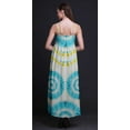 thumbnail image 4 of Bimba Tie-Dye Printed Adjustable Spaghetti Strap Long Maxi Dress Summer Beachwear-Large, 4 of 5