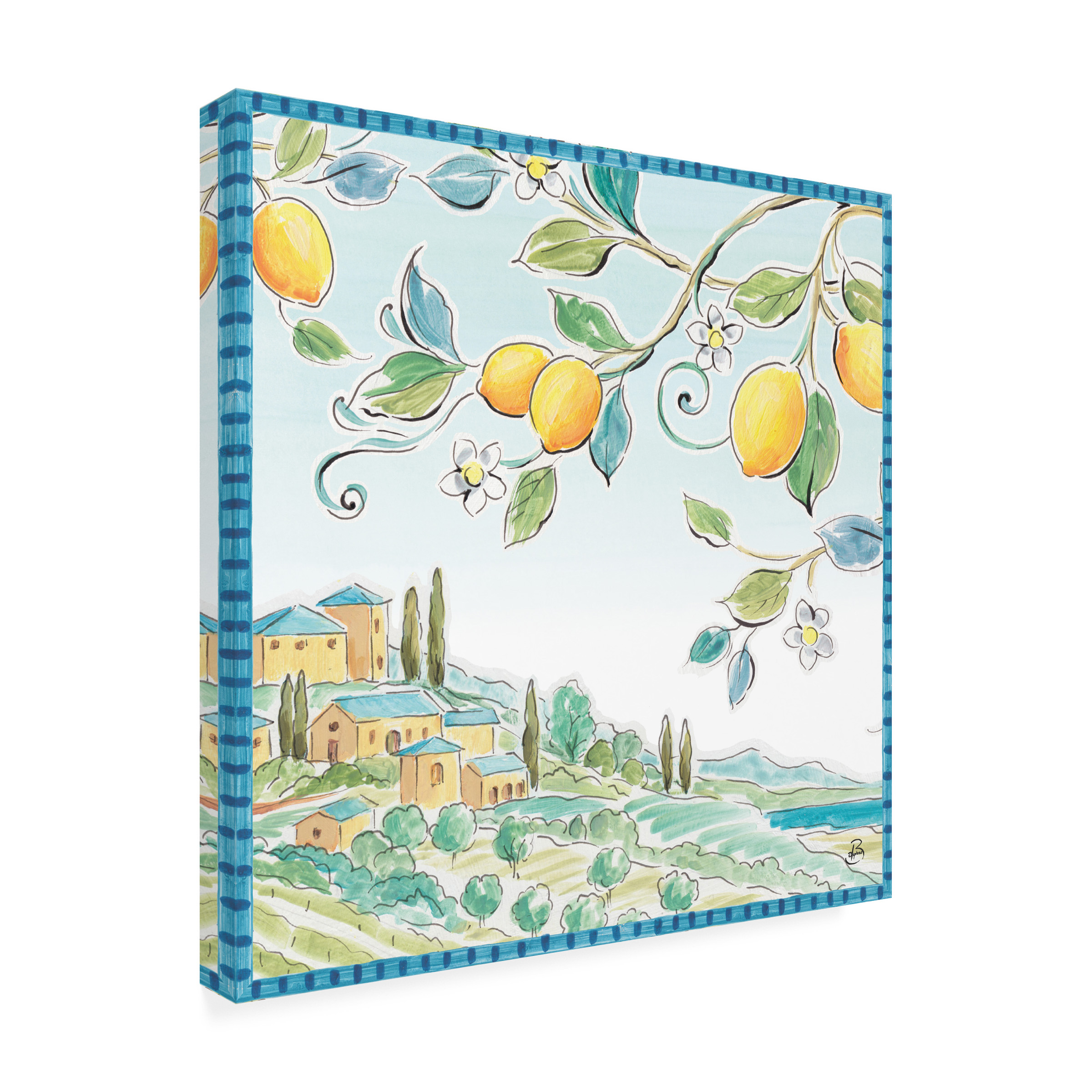 Mediterranean Breeze X' Canvas Art by Daphne Brissonnet