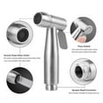 thumbnail image 2 of Toilet Bidet Attachment, Ergonomic Design Stainless Steel Hand Held Bidet Sprayer Head, High Quality Material For Durability, Adjustable Water Pressure Meets Your Every Need,, 2 of 2
