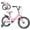 Pink, variant on Marknig 14" 16" 18" Folding Kids Bike with Removable Training Wheels, Children's Bicycle for Boys & Girls Ages 3-9 Years, Easy-Storage Toddler Bike