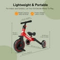 thumbnail image 3 of Besrey 5 in 1 Toddler Tricycle for Ages 1-5 Years,Kids Trike for Boys and Girls,Child Bicycles Balance Bike,Red, 3 of 12