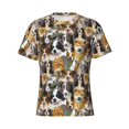 thumbnail image 3 of Naloa Cute Dog Men's T-Shirt Sport T-shirt Men's Basic Tee Casual Men's Shirt, Round Neck, Short Sleeves - XX-Large, 3 of 5