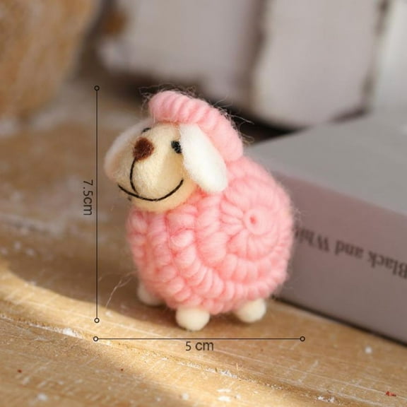 EUDIDV Christmas Decorations felt pendulum Felts Sheep Finished Decoration Christmas Tree Doll Decoration Creatives Ins Nordics Style Desktop Decoration 17 Optional Wooden Reindeer Tree Decoration