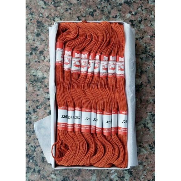 Fil Dentaire / Longue Broderie Fils de Coton 25 Écheveaux Ombragés 8M Chacun