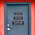 thumbnail image 2 of Standard Plus Please Use Side Door Wall or Door Sign | Health And Safety Office Signage -Small, 2 of 9