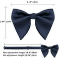 thumbnail image 4 of Papapt Bow Ties for Men, Oversized Bow Ties for Men Pre-tied Mens Bow Tie, Adjustable Bow Tie for Tuxedo/Wedding/Party, 4 of 14