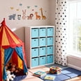 thumbnail image 4 of Dailivio Collapsible Fabric Cube Storage Bins (10.5" x 10.5"), Storage Cubes Organizer Baskets Bins with Handles, Sky Blue, 6 Pack, 4 of 8