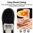 thumbnail image 3 of BERANMEY Cozy Platform Fuzzy Slippers for Women and Men Short Ankle Slippers with Anti-Slip Sole Lined with Warm Furry Perfect for Indoor & Outdoor Use, 3 of 9