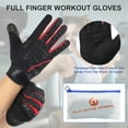 thumbnail image 6 of SAVIOR HEAT Full Finger Workout Gloves for Men Women, Touch Screen Gym Gloves with Anti-Slip Grip, Breathable UV Protection Fitness Gloves for Weight Lifting Cycling Hiking Driving Sports, Red, 6 of 9