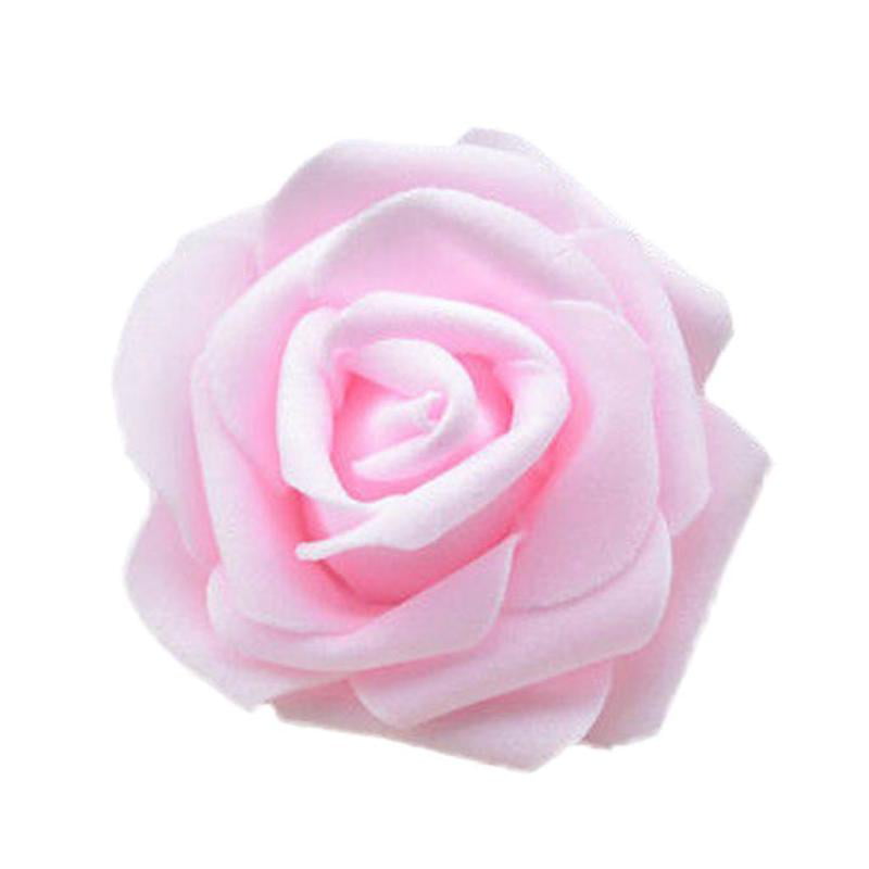 Dia.7cm 25 PCS Foam Artificial Rose Head Flower Home Wedding Party Decoration 