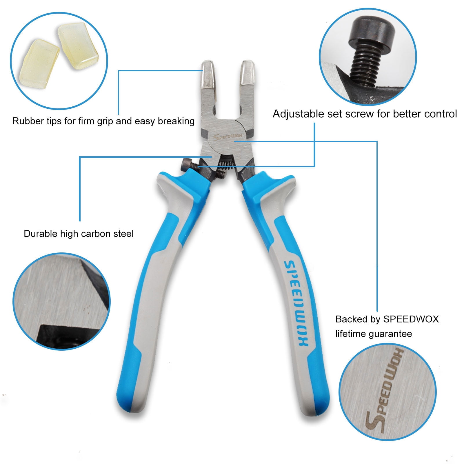 GEDORE Circlip Pliers Set, 8-Piece - Straight & Angled Pliers For Inner/Outer Circlips, Tool Set In I-BOXX Case