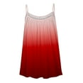 thumbnail image 5 of Mchoice Summer Tops for Women Sleeveless Halter Gradient Color Tank Tops Flowy Pleated V-Neck Casual Loose Vest, 5 of 5
