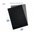thumbnail image 4 of 100 Pcs Papier Carbone A4 Noir, Peinture de Traçage Réutilisable, Papier de Transfert Graphite, Surfaces d'Art Réutilisables, 4 of 7