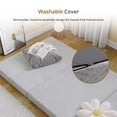 thumbnail image 5 of EGOHOME 4 inch Tri Folding Memory Foam Mattress Topper with Removable Cover, Twin Tri-Fold Mattress, Perfect for Guests or Travelers, 5 of 10