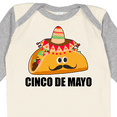 thumbnail image 4 of Inktastic Cinco De Mayo with Taco with Eyes Mustache and Sombrero Boys or Girls Long Sleeve Baby Bodysuit, 4 of 5