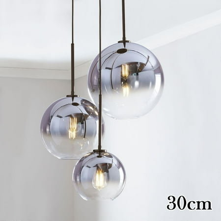 

Nordic Glass Ball Pendant Light Gradient Color Hanging Lamp Living Room