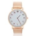 thumbnail image 1 of Reloj de pulsera para mujer, movimiento de cuarzo, acero inoxidable, esfera redonda, reloj para mujer, diseñado con precisión, 1 of 8