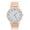 Rose Gold, variant on Women's Quartz Movement Analog Watch Featuring a Durable Stainless Steel Strap, Elegant Round Dial Wristwatch for Daily Wear, Fashion Jewelry Accessory, Silver (1.57 inches / 4 cm)