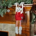thumbnail image 2 of Northlight 20" Red and Gray Merry Mouse Hanging Mantle Christmas Decor, 2 of 3
