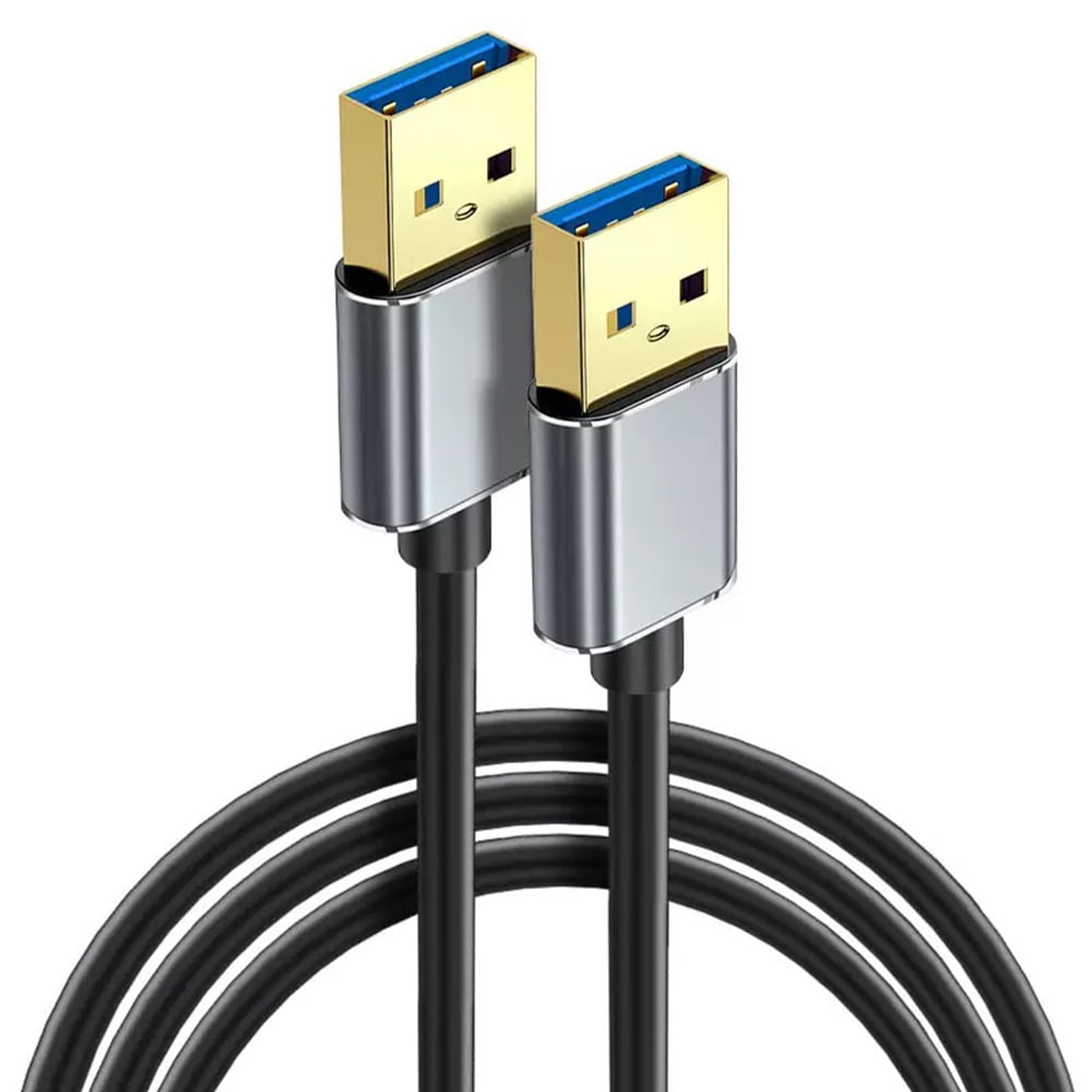 USB to USB Cable 3ft, [5Gbps Data Transfer] USB A 3.0 Double Sided Male to Male Cord for Computer PC Laptop TV Hub DVD Player Flashlight