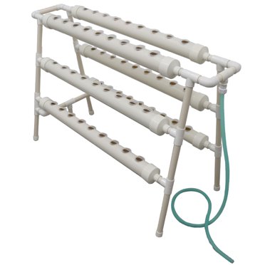 TECHTONGDA Hydroponic Grow Kit - Vertical Double Side 6 Pipe, 54 Plant Sites