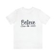 thumbnail image 2 of Believe Inspirational Quotes Bella Canva Unisex Jersey Short Sleeve Tee, 2 of 10
