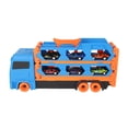 thumbnail image 2 of Camión transportador de juguete con 6 coches de aleación, coche de transporte de juguete con pista plegable y asa para niños y niñas, 2 of 14