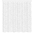 thumbnail image 3 of Ambesonne Geometric Shower Curtain, Five-Pointed Star Shapes, 69"Wx70"L, Grey and White, 3 of 5