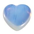 thumbnail image 2 of Natural Crystal Heart Ornament Pink Agate Tiger Eye Stone Non-Porous Peach Heart Decor Gift Natural Stone Craft Ornament,Crystal Ornament,S,1PC, 2 of 6