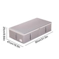 thumbnail image 3 of Under Bed Storage Organizer, Pull-Out Storage Box with Handle, Large Capacity Underbed Container for Clothes, Books, and Bedding, Space-Saving Organization for Dorm Room and Home Use, 3 of 6
