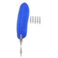 thumbnail image 1 of Pluma estilográfica europea Vintage pluma de caligrafía pluma de inmersión regalo de decoración del hogar (azul), 1 of 6