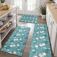 thumbnail image 2 of Blue Christmas Polar Bear Pattern Kitchen Rugs Sets Of 3,Kitchen Runner Rugs Non Skid Washable,Decorative Kitchen Floor Mats for Kitchen,Sink,Laundry,17"x30"+ 17"x47" + 17"x59", 2 of 6