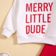 thumbnail image 6 of Bainana Christmas Kid'S Outfits Set Long Sleeve Letter Print Sweatshirt Pants 2 Pieces Clothes Set Toddler Boys Girls Fashion Party Wear, 6 of 6