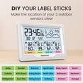 thumbnail image 3 of Newentor 6" Digital Display Weather Station for Home with 3 Outdoor Sensors, Indoor Outdoor Thermometer, White, 3 of 6