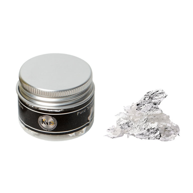 Premium Set Of 23 Karat Edible Gold Flakes and Edible Silver Flakes 30 mg –  Q-loca