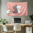 thumbnail image 2 of SEANATIVE Cartoon Cats Tapestry Wall Room Tapestry Small Wall Hanging Tapestry for Bedroom Tapestry Home Decor Mini Tapestry for Cafe Small Tapestry Gallery Wall Displays, 2 of 6