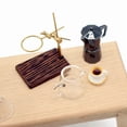thumbnail image 3 of Wood Coffee Holder Mini Model Micro Landscape Dollhouse Accessories Pretending Prop Decorations Clear 35x22x50mm, 3 of 5