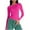 Hot Pink, variant on Kovlvoll Womens Tops Long Sleeve Crew Neck Stretch Slim Fitting Lightweight Comfy Solid Color T Shirt