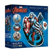 Wood Craft - Fearless Captain America (160 Pieces) New