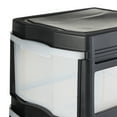 thumbnail image 5 of Life Story Classic 3 Shelf Storage Organizer Plastic Drawers, Black (2 Pack), 5 of 9