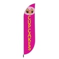 thumbnail image 2 of Cupcakes Feather Flag(11.5feetX2.5feet) by DreamController | Outdoor Business Advertising Tall Flag | Weather-Resistant Knitted Swooper Flag | Made in USA | HD Print (Flag Only), 2 of 6