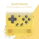 thumbnail image 3 of V90 3.0 pulgadas Retro Flip Handheld Console Mini Video Game Player (Amarillo), 3 of 6