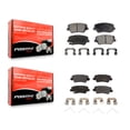 thumbnail image 1 of Positive Plus Front Rear Semi-Metallic Brake Pads Kit for Car 2014-2017 Kia Rondo with Manual Parking KPF-100186, 1 of 8