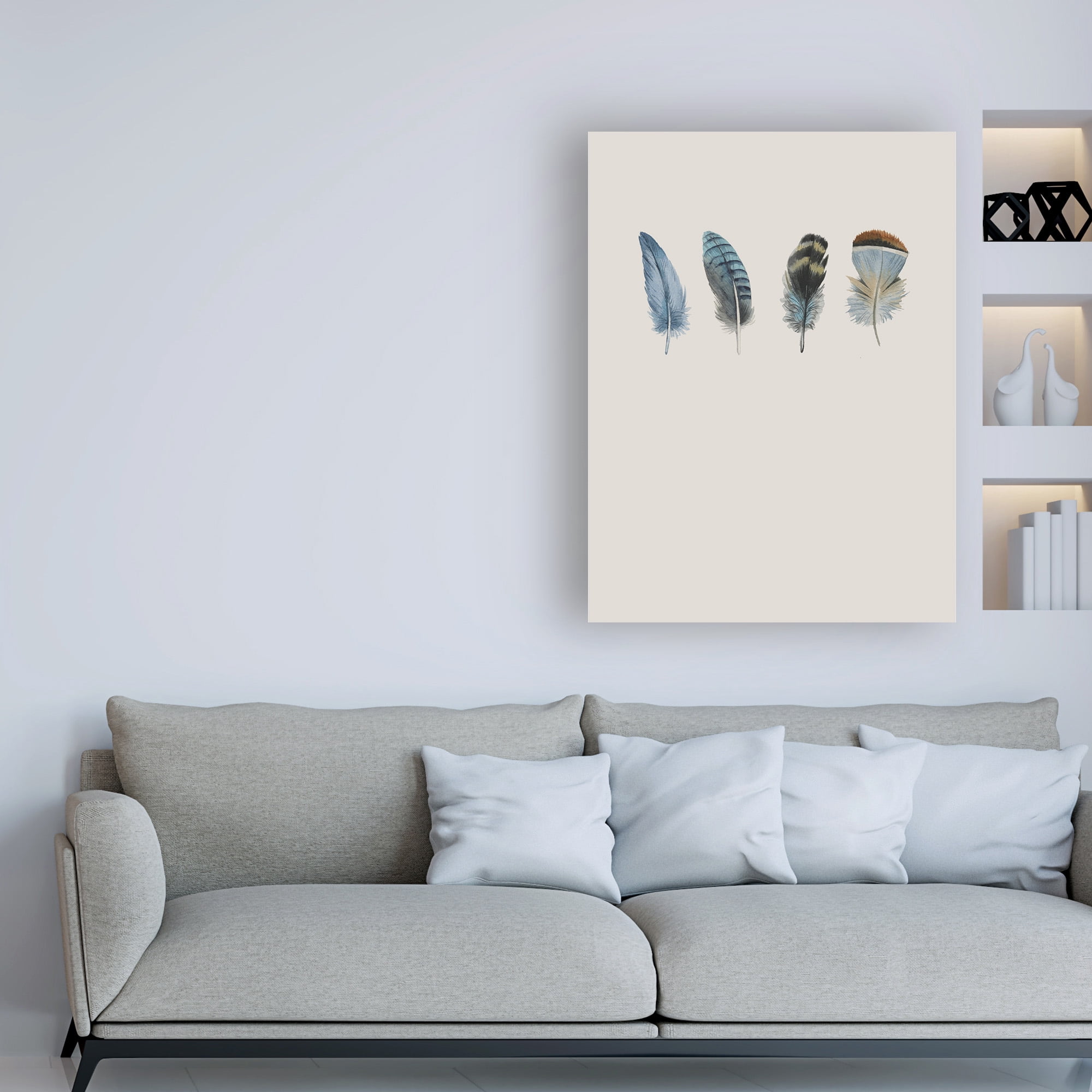 Trademark Fine Art 'Feather 11' Canvas Art by Incado