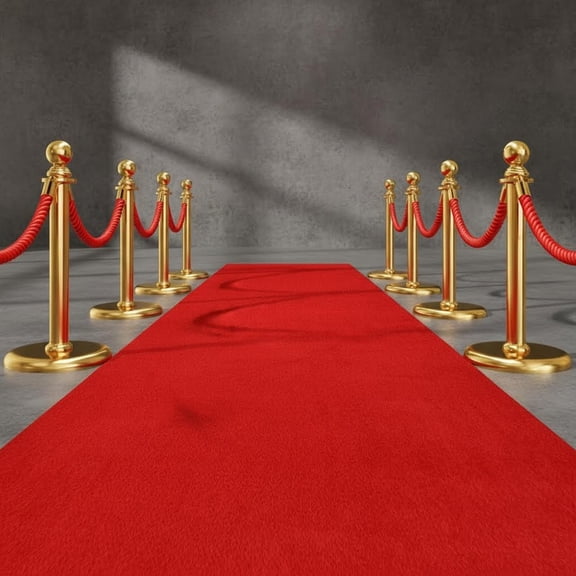 Waterproof Red Carpet Runner for Events Decorations, Not Slip Red Runner Aisle Runway Rug for Wedding, Party, Banquet, Activity Entrance and Special Events Decorations