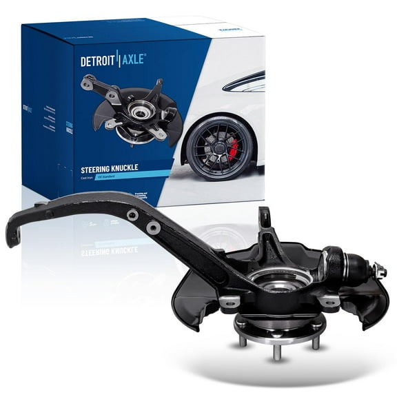 Detroit Axle - Front Right Steering Knuckle for 2008-2012 Honda Accord, 2009-2014 TSX, Passenger Side Steering Knuckle and Wheel Hub Bearing Replacement
