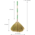 thumbnail image 2 of Thai Vintage Retro Grass Broom Stick, Asian Straw for Wedding Jumping, Witch, House, Long With Solid Wood Handle - Primitive Sweeping Dirt Dust Garbage, 2 of 10