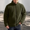 thumbnail image 5 of Gamivast Men's Fleece Jacket Full Zip up Sherpa Coat Stand Collar Winter Warm Outerwear Casual Long Sleeve Fluffy Tops with Pockets for Outdoor, 5 of 6
